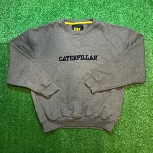Y2K Caterpillar Workwear Logo Crewneck Size XXL